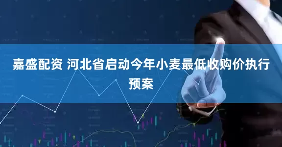 嘉盛配资 河北省启动今年小麦最低收购价执行预案